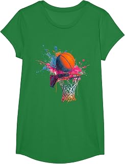 Basketball Splash Graphic Basketball Player Team Player T-Shirt