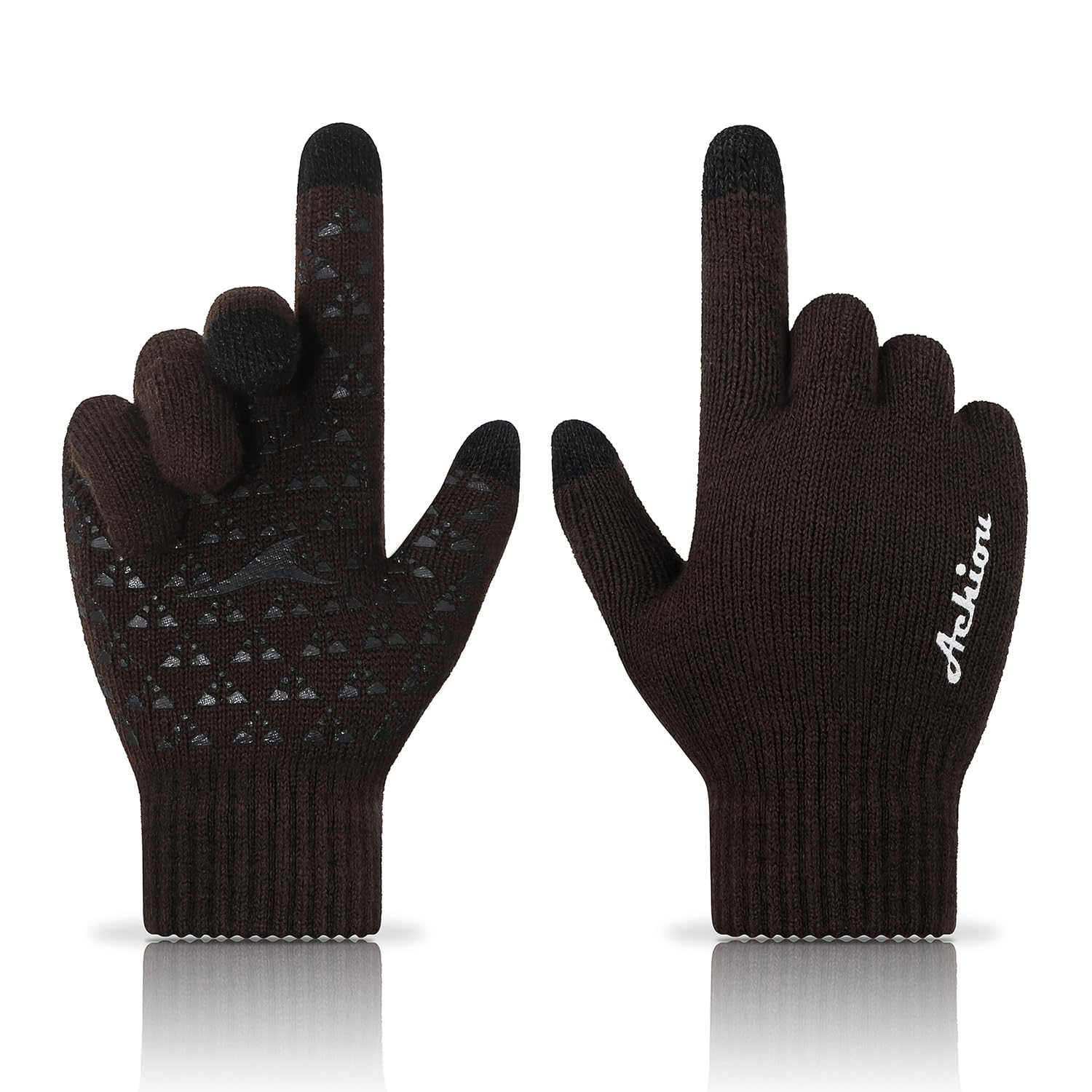 Achiou Winter Gloves for Men Women Touch Screen Texting Warm Gloves with Thermal