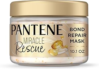 Pantene Miracle Rescue Hair Mask, Intensive Bond Repair with Melting Pro-V Pearls, Melts Away Damage, Builds Bonds, Strengthens Against Damage, Deep Conditioning for Dry Damaged Hair, 10.1 fl oz
