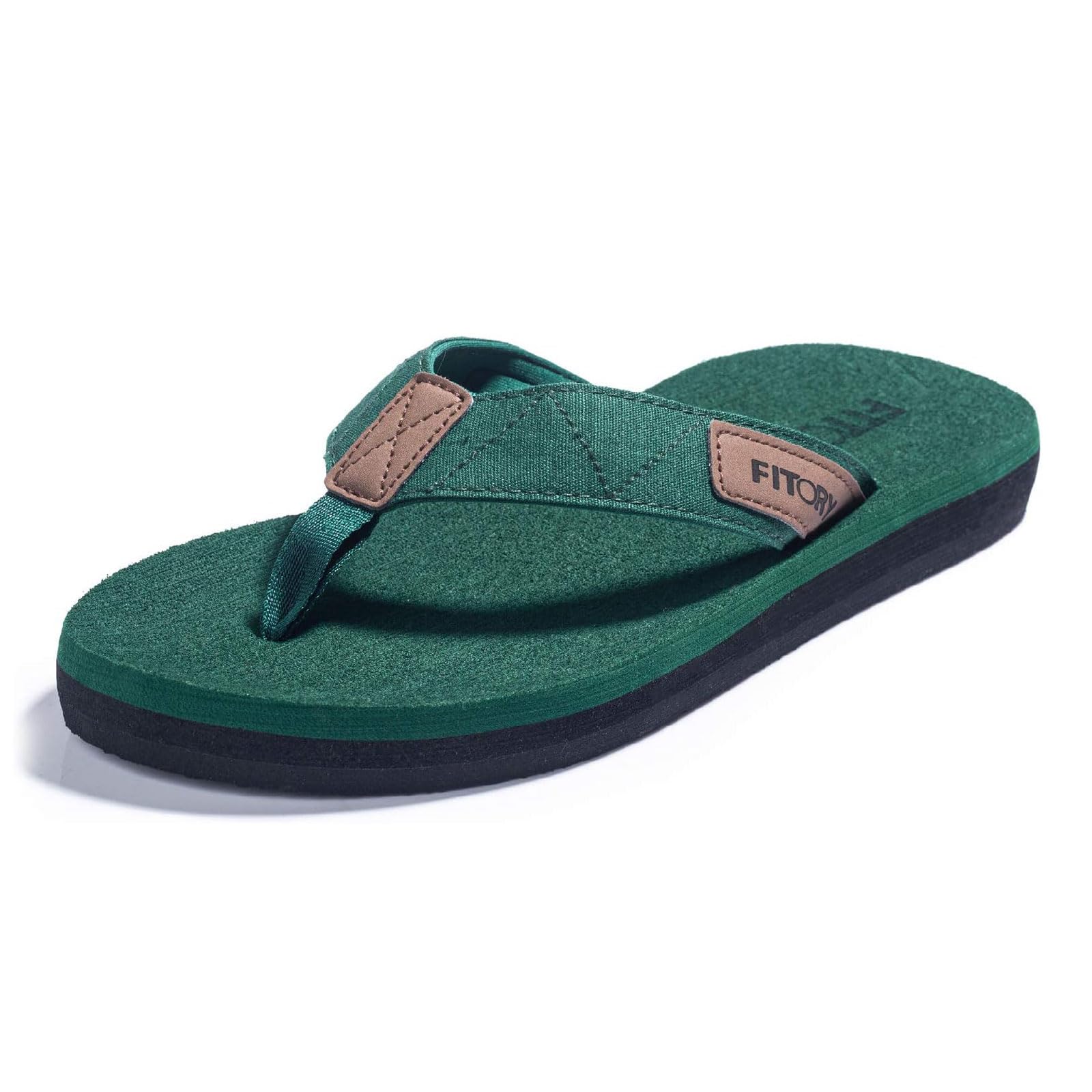FITORY Men's Adult Summer Flip Flop Flat Non-Slip Beach Pool Sandals Size 6-13 U