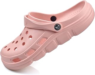 PIMIO Garden Clogs for Women and Men,Slip On Work Shoes with Arch Support,Womens Mens Quick-Dry Water Shoes Casual Sandals,Comfortable Slippers