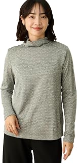 Decoy 491311 Women's Dot Gathered Neck Pullover, Made in Japan