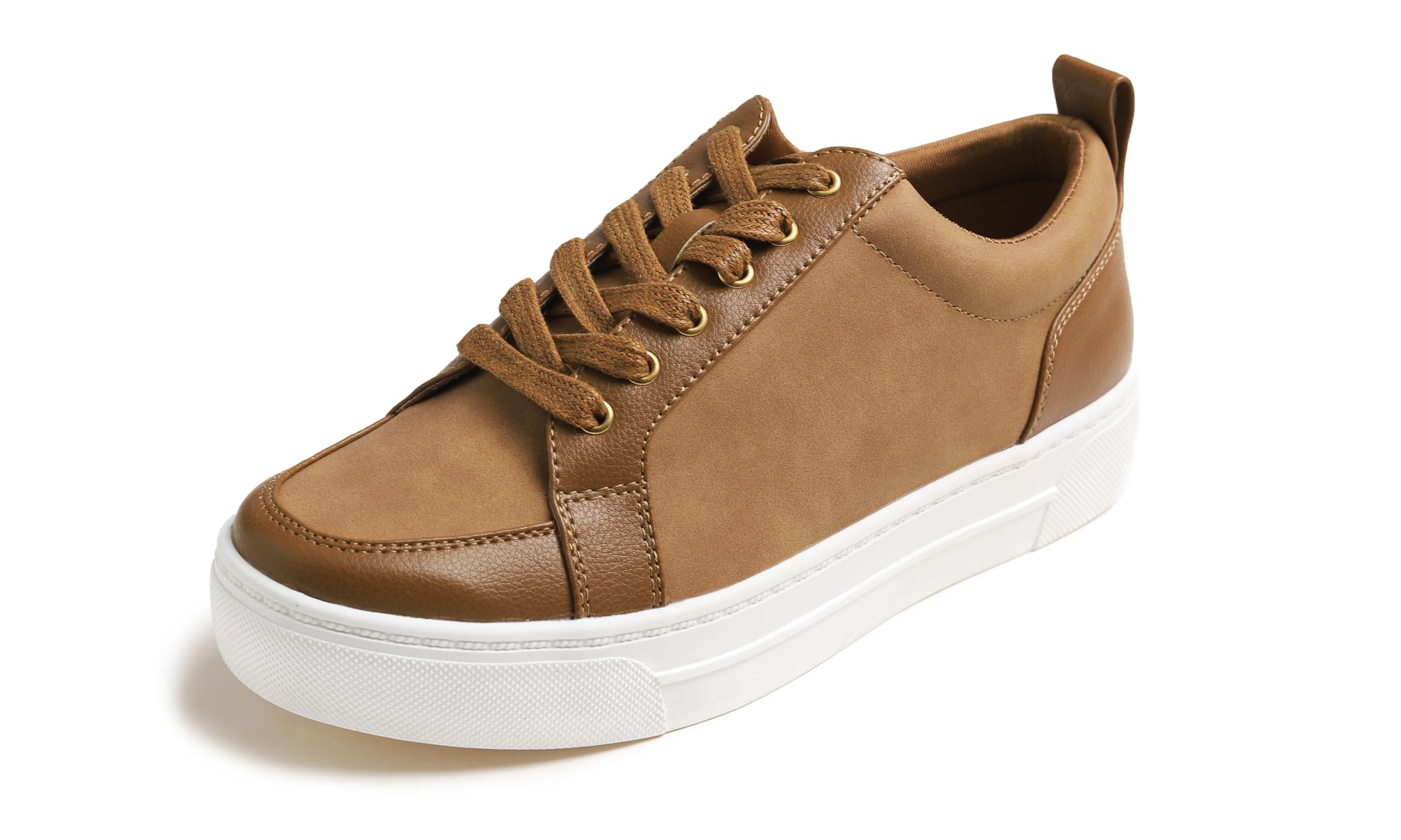 Feversole Women's Comfort Lightweight Sneaker Vegan Leather Platform Casual Walk