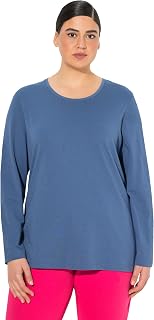 Ulla Popken Women's Shirt, Slim, Round, Long Sleeve