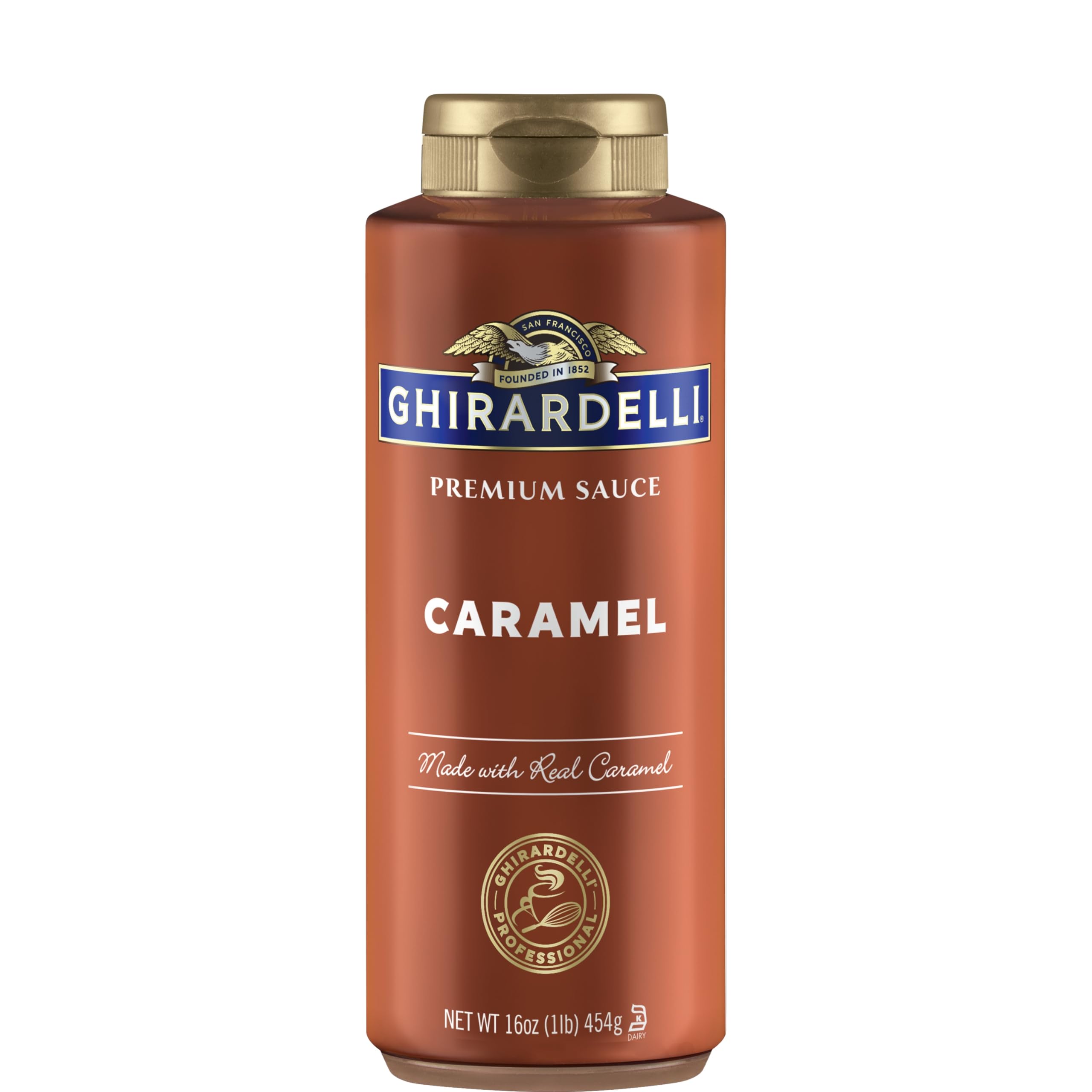 Ghirardelli Caramel Sauce Squeeze Bottle, 16oz
