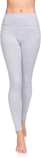 SOFTSAIL Women's Leggings, Made of 95% Cotton, High-Waisted Long Cotton Leggings for Women, Leisure, Relaxation, Comfortable Leisure Trousers, Women's Summer Trousers