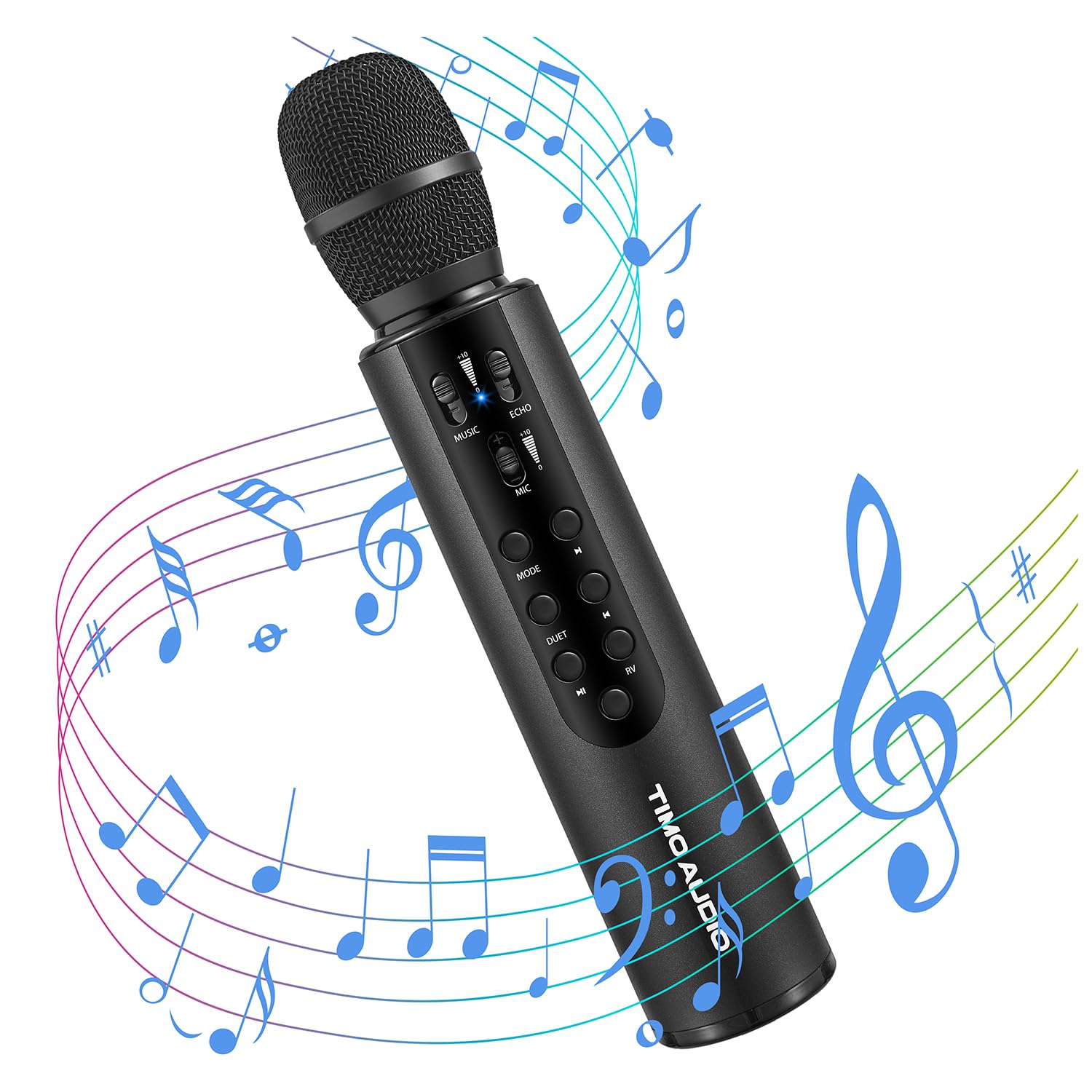 4-in-1 Karaoke Microphone with Powerful 10W Speaker - Your Ultimate Singing Mach