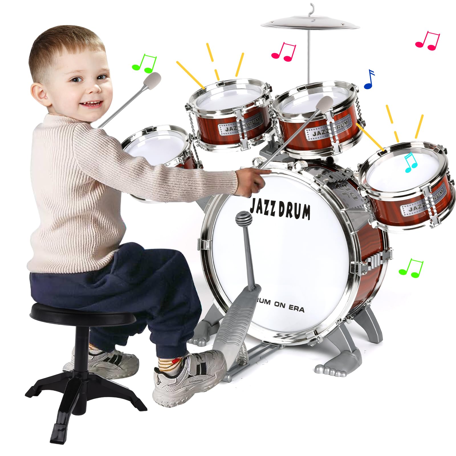 Kids Drum Set for Toddlers 3-5 - Musical Instruments Toys Birthday Gifts | Music