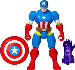 AVENGERS MixMashers Marvel Captain America Mix-And-Match Action Figure & Accessories, Blue