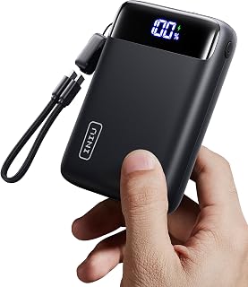 INIU Power Bank, Smallest 20000mAh 22.5W Fast Charging Portable Charger | USB-C Cable, Flight-Safe, Travel Essentials, Flashlight, Battery Pack for iPhone 18 17 16 Samsung Google, Mini Size