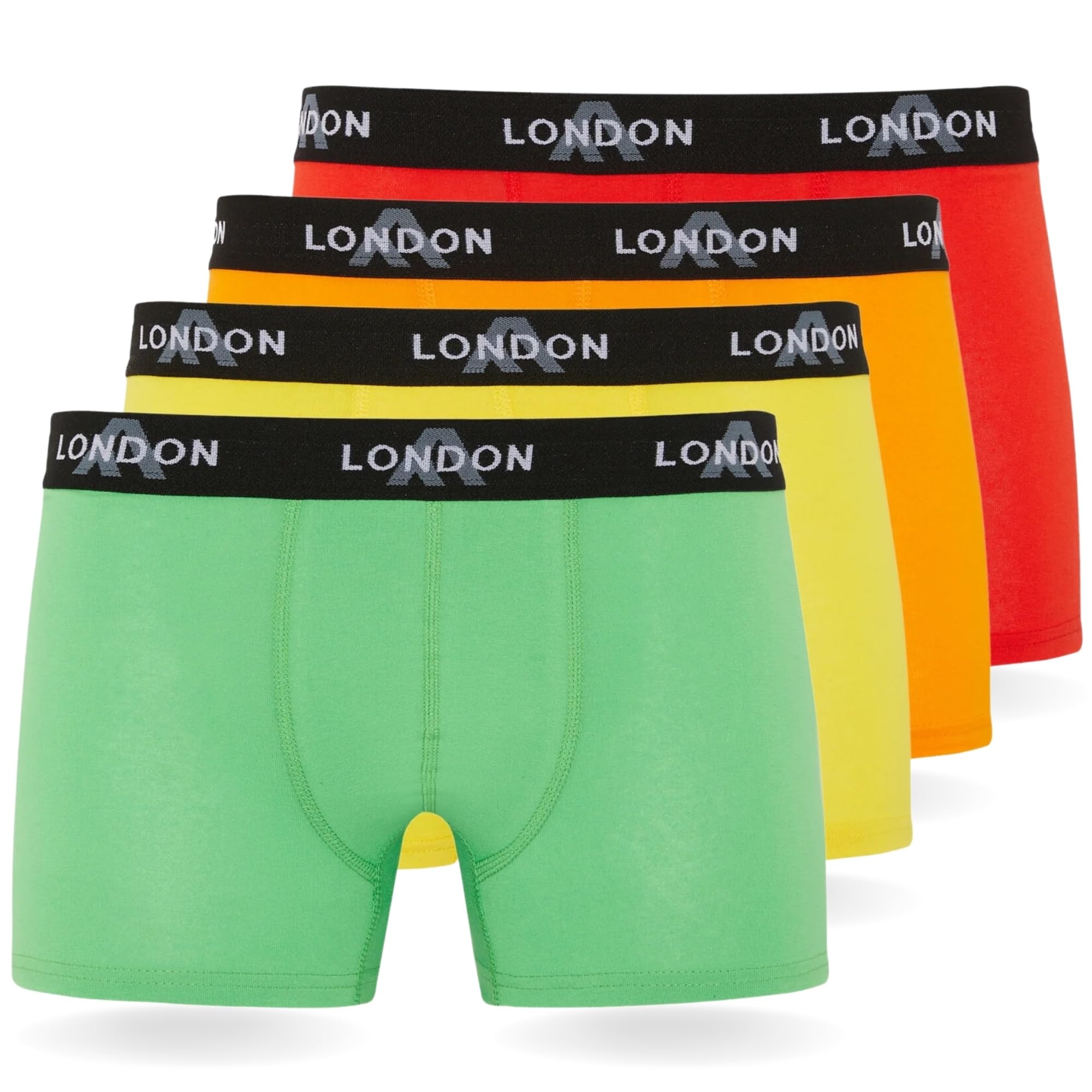 FM London Pack of 4/8 Men's Boxer Shorts with Elastic, Super Comfortable