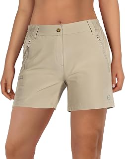 Outdoor Ventures Womens Quick Dry Shorts UPF 50+ Lightweight Hiking Shorts