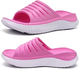 KuaiLu Women's Recovery Sandals with Comfortable Orthopaedic Plantar Fasciitis Support Open Arch Support Lightweight Sports Slippers Reduces Stress on Feet Joints and Back
