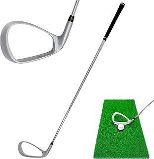 Golf Style Iron Swing Trainer Faceless Club Down Blow Level Blow Golf Practice Equipment Swing Practice Single Piece for Men Women Right Handed