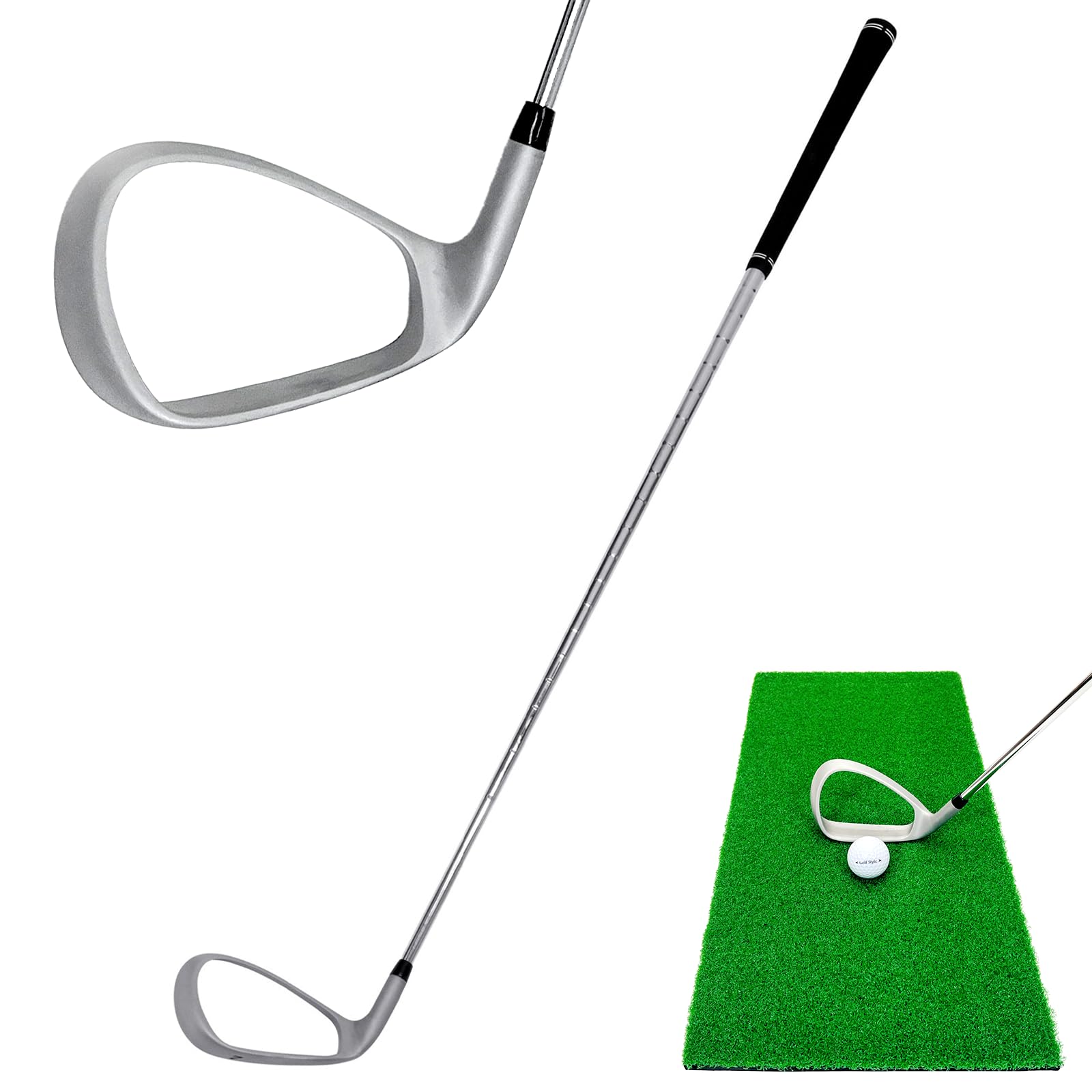 Golf Style Iron Swing Trainer Faceless Club Down Blow Level Blow Golf Practice E