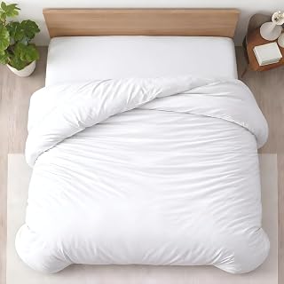 Kotton Culture 1 Pc Twin XL/Twin Duvet Cover Only-100% Egyptian Cotton 600 Thread Count Ultra Soft Premium Durable Comforter Cover Zipper Closure & Corner Ties - (White, 68" X 90")