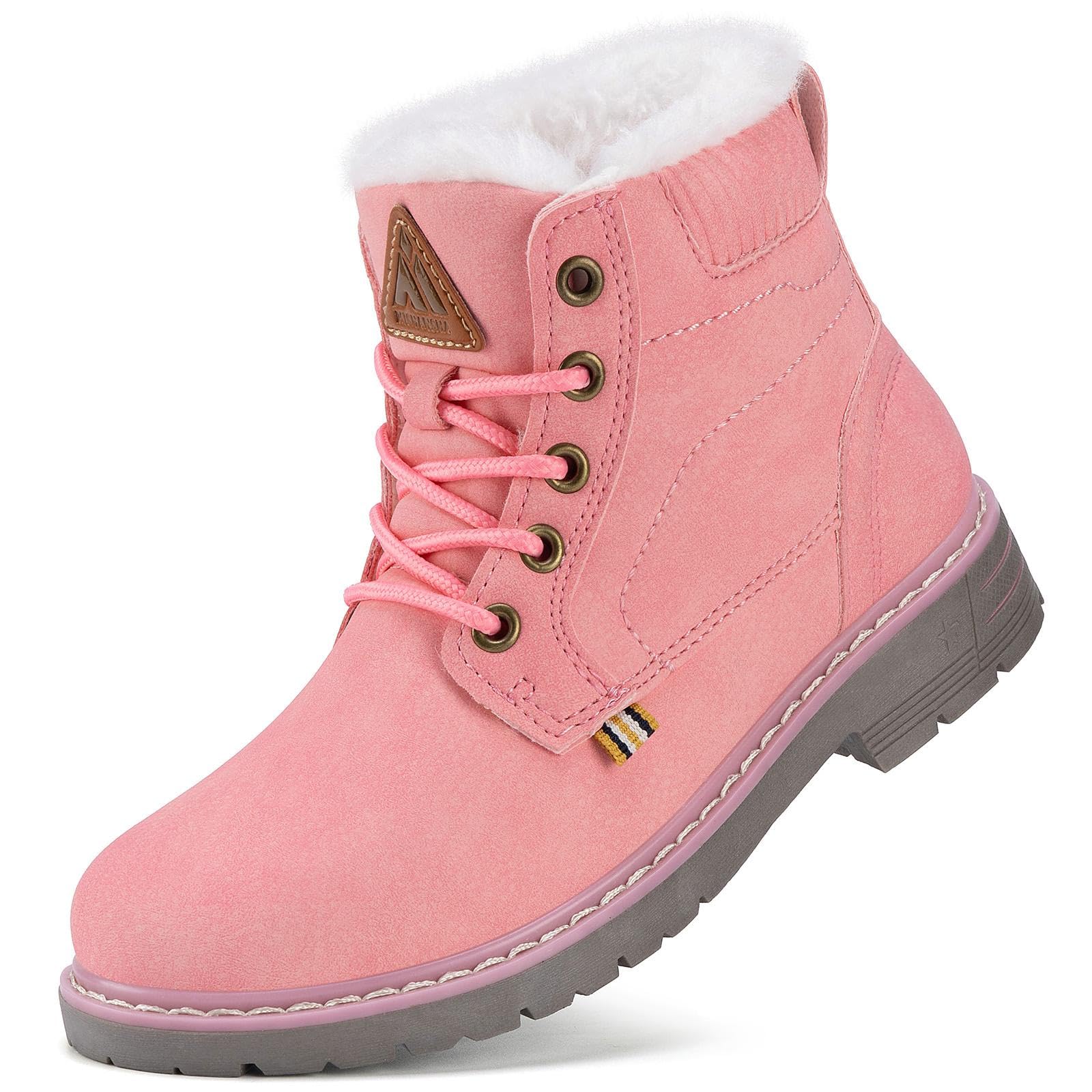 Mishansha Children's Winter Boots Shoes Boys Girls 7-4 UK
