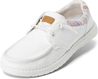 STQ Women's Lace up Loafers丨Comfotable Ultralight Boat Casual Shoes