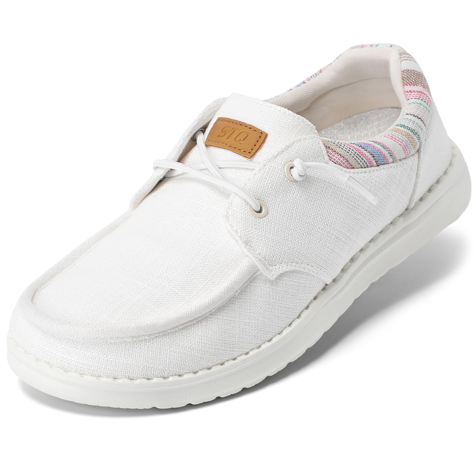 STQ Women's Lace up Loafers丨Comfotable Ultralight Boat Casual Shoes