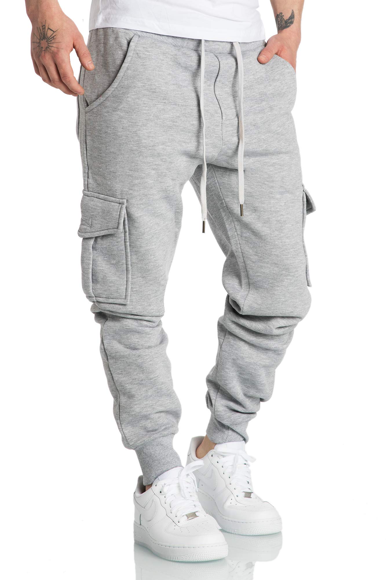 REPUBLIX Men's Cargo Sweatpants Sports Trousers Jogging Bottoms Jogger Tracksuit