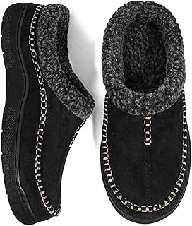 Zigzagger Men's Slip On Moccasin Slippers House Shoes