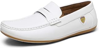 Bruno Marc Bianco Bush-01 Mocassini Uomo Scarpe da Guida 45 EU/11 US