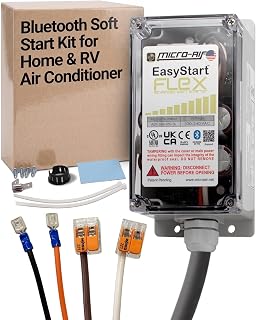 MICRO-AIR EasyStart Flex 398 Soft Start Kit for Home &amp; RV Air Conditioner | Includes Installation Kit, 75% Inrush Reduction, For Units <6 Tons (72k BTU), Silence Startup Noise, Weatherproof, USA Made
