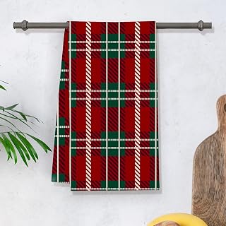 Christmas Towel, Christmas Kitchen Towel, Buffalo Check Kitchen Collection, Quick Dry Microfiber Sustainable Dish, Super Absorbent, Reusable Clean-7