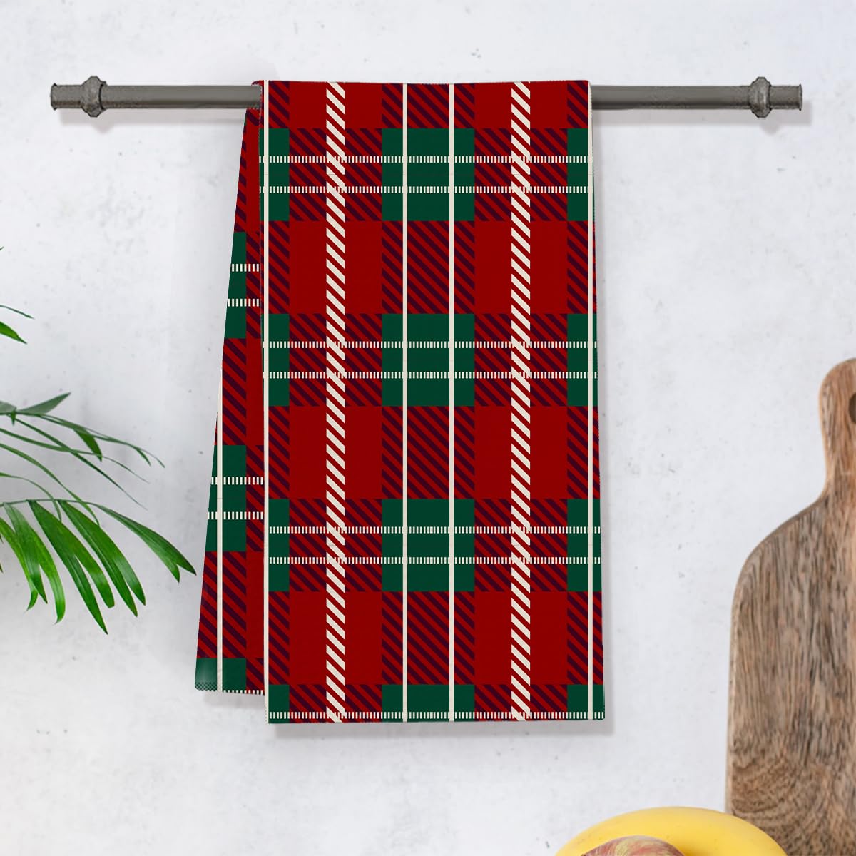 Christmas Towel, Christmas Kitchen Towel, Buffalo Check Kitchen Collection, Quic