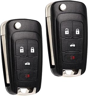 SUPALAND Flip Key Fob Replacement Fits for Chevy Cruze Equinox Camaro Impala 2010 2011 2012 2013 2014 2015 2016 2017 2018 2019 Malibu Sonic Buick Regal Verano Encore GMC Terrain Keyless Entry Remote