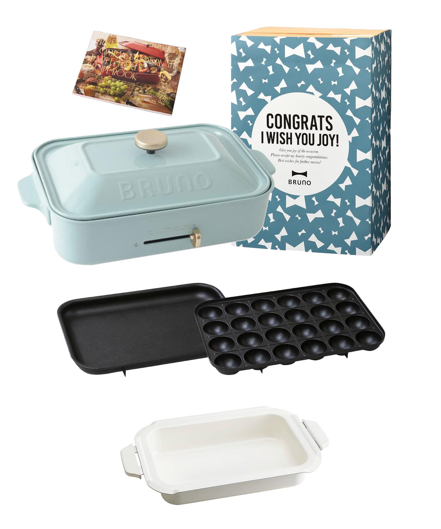 Bruno BOE021-GIFT-BD-BGY 1705343 Compact Hot Plate, Main Body, 3 Plate Types (Ta