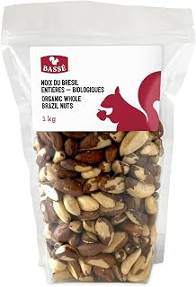 Bassé Organic Whole Brazil Nuts, 1 Kg