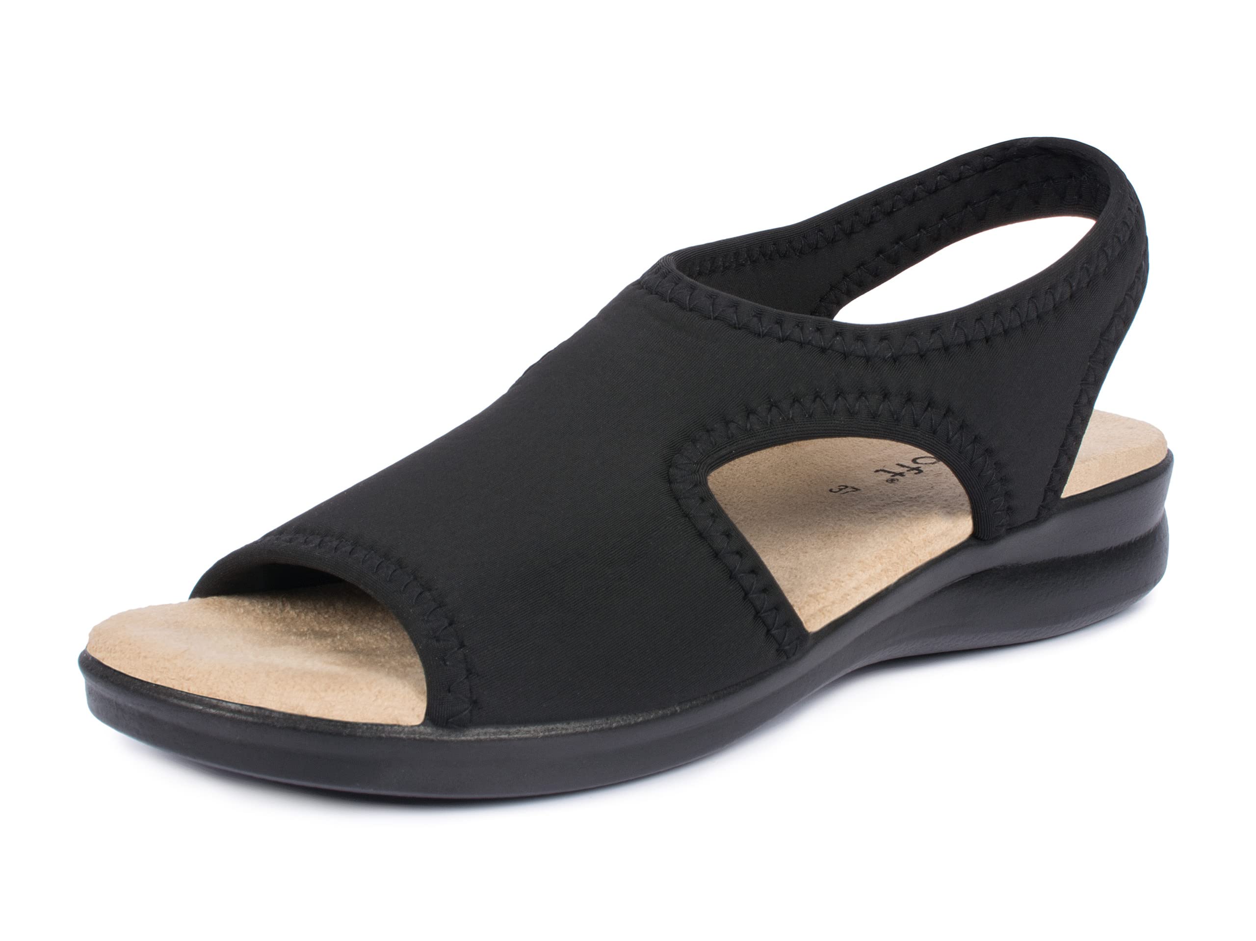 Aerosoft women's stretch sandals, 05, extra light and with all-round stretch, in