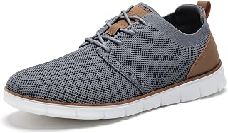 LEZTA Scarpe Uomo Eleganti in Rete Traspirante Semi-Formali per Ufficio Tempo Libero e Viaggi con Suola Morbida Sneakers
