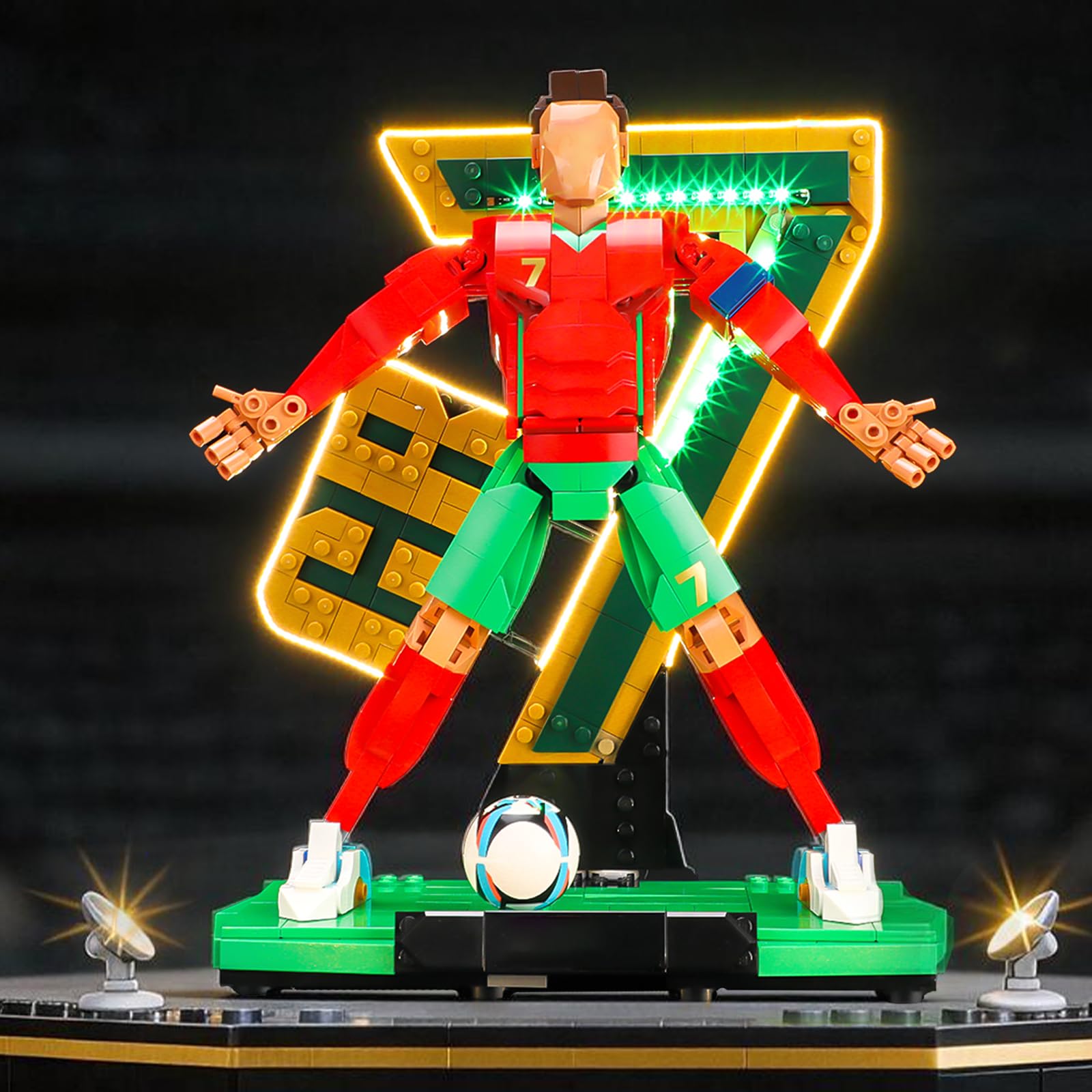 BRIKSMAX 2.0 Light Kit Compatible with Lego Cristiano Ronaldo – Soccer Legend 43