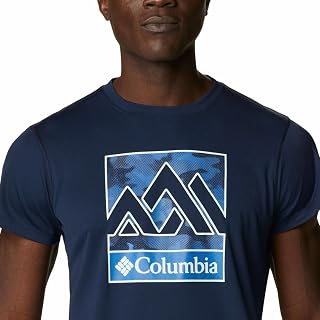 Columbia Maglietta da Uomo a Maniche Corte Zero Rules con Motivo Grafico