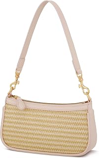 KKXIU Small Black Purse for Women, Cute Mini Shoulder Bag Zipper Closure