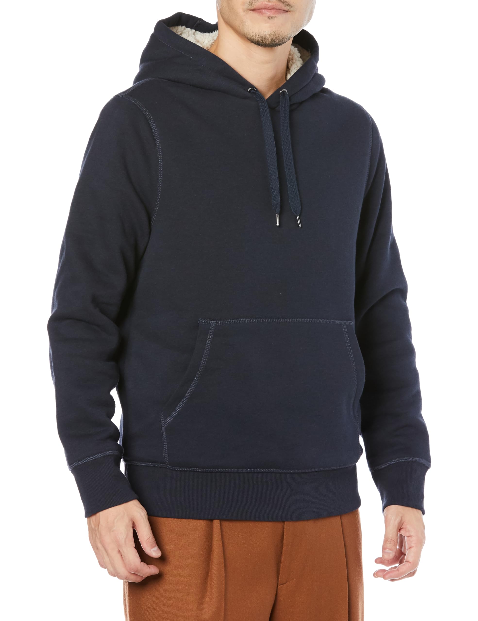 Amazon Essentials Men's Pullover Hoodie, Sherpa Lined