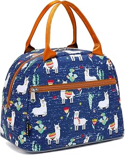 FlowFly Insulated Lunch Cooler Bag - Tote Bag Organizer for Women/Men, Alpaca