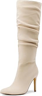 DREAM PAIRS Women's High Stiletto Knee High Boots