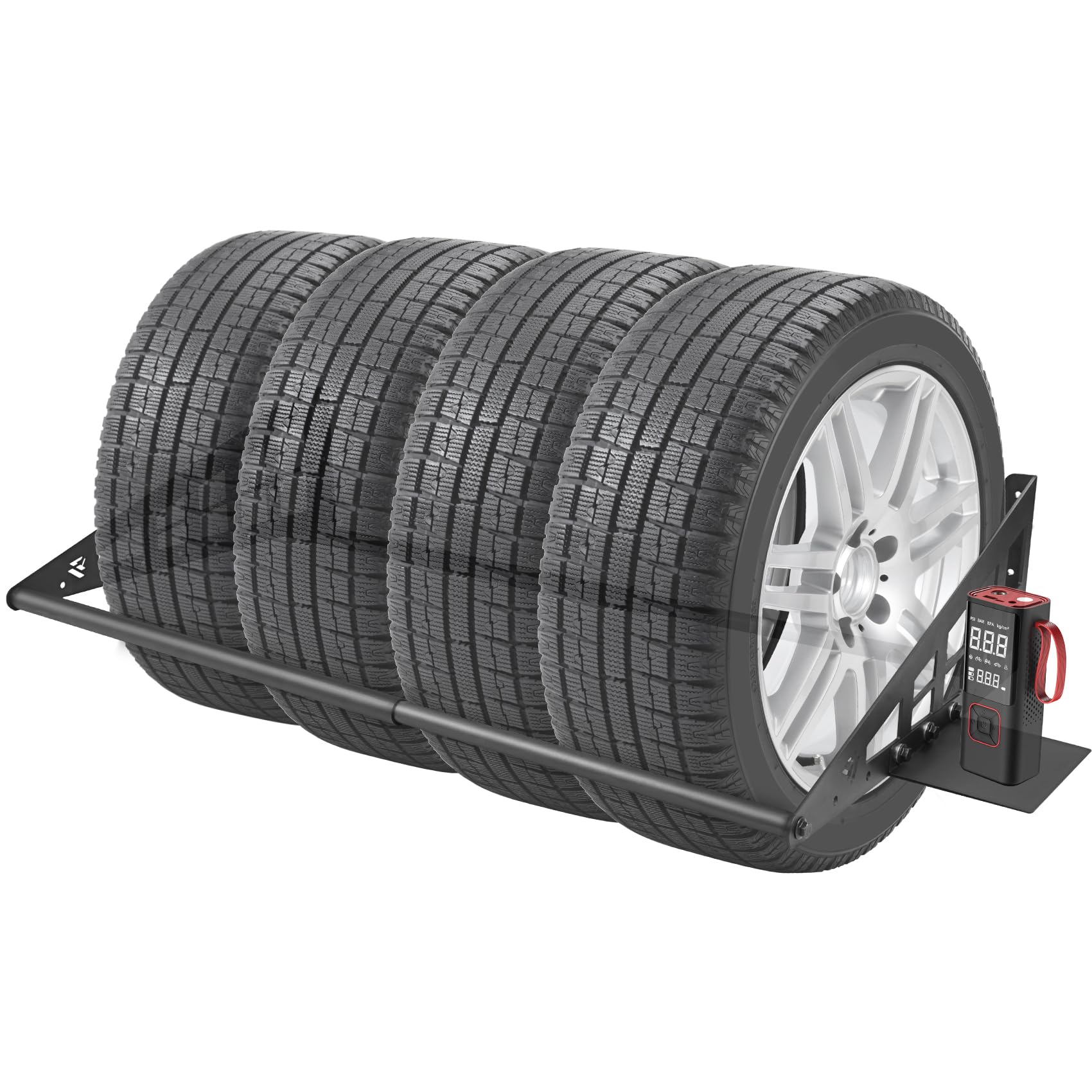 JY PERFORMANCE Adjustable Wall Mounted Tire Rack, Fits 31"-56" Wide | 400 lbs We