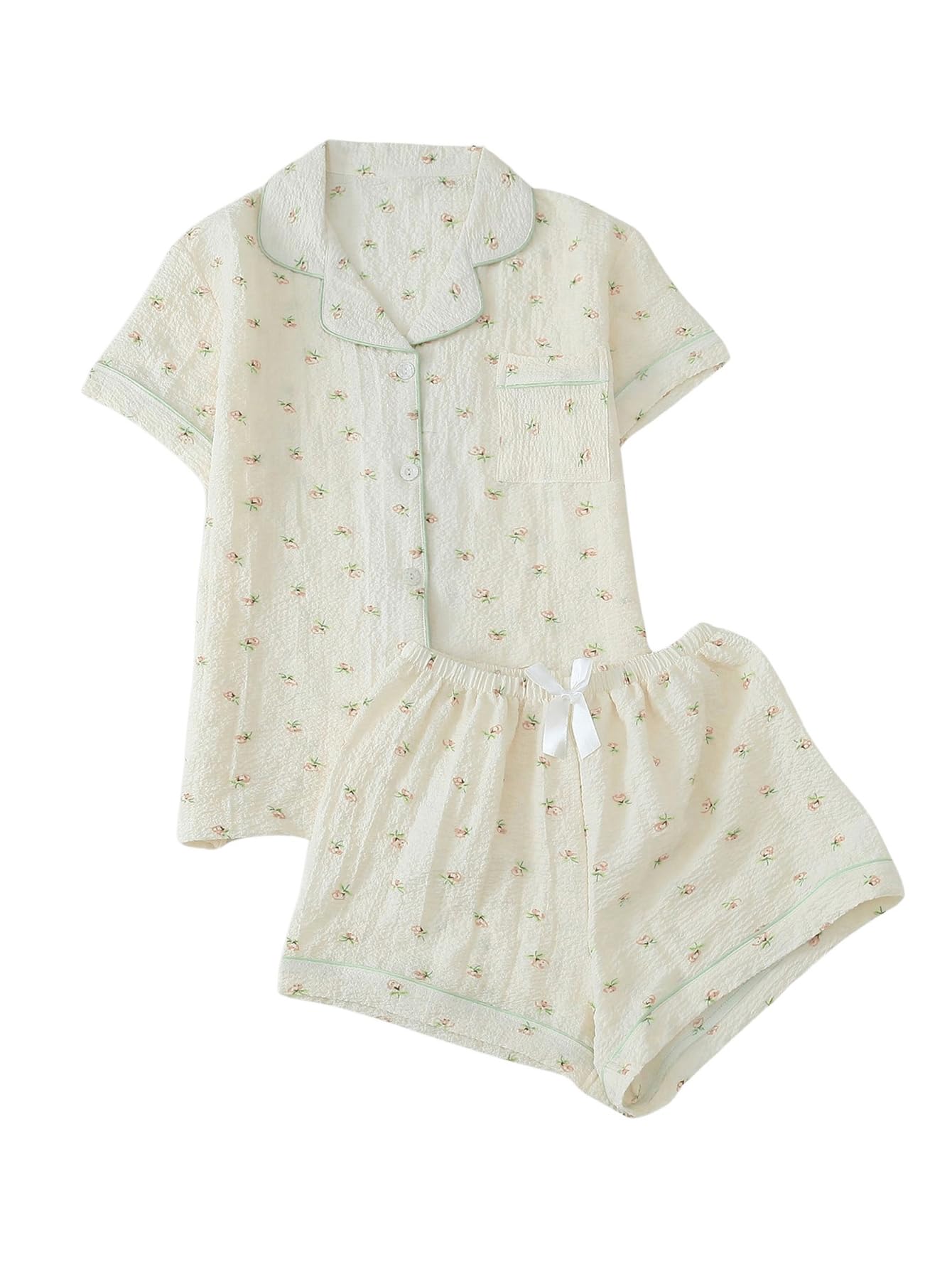 Verdusa Pajamas For Women Set 2 Piece Cute Pjs Sleepwear Pj Lounge Sets