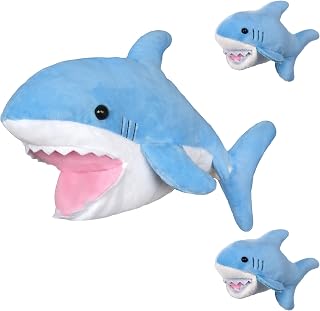 Ice King Bear Shark Mom and Baby Stuffed Animals Plush Toy Hand
