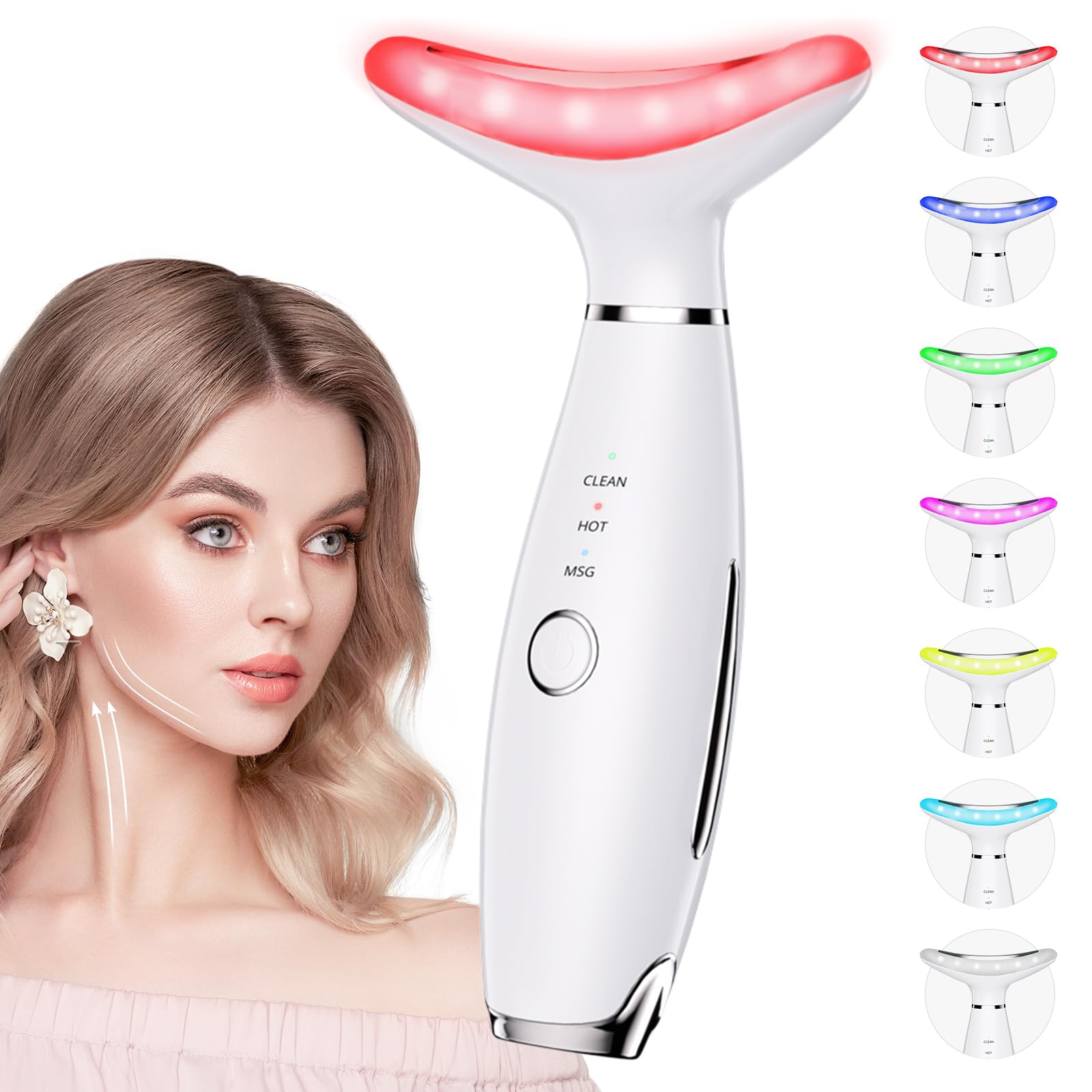 Dopsikn 7 Color Galvanic Machines - Red Light Therapy for Face and Neck, Face Ma