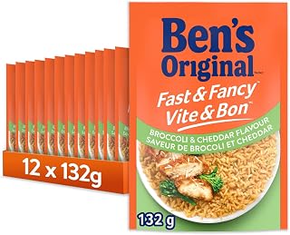 BEN'S ORIGINAL™ FAST & FANCY™ Broccoli & Cheddar Flavour Rice, 12PK CASE