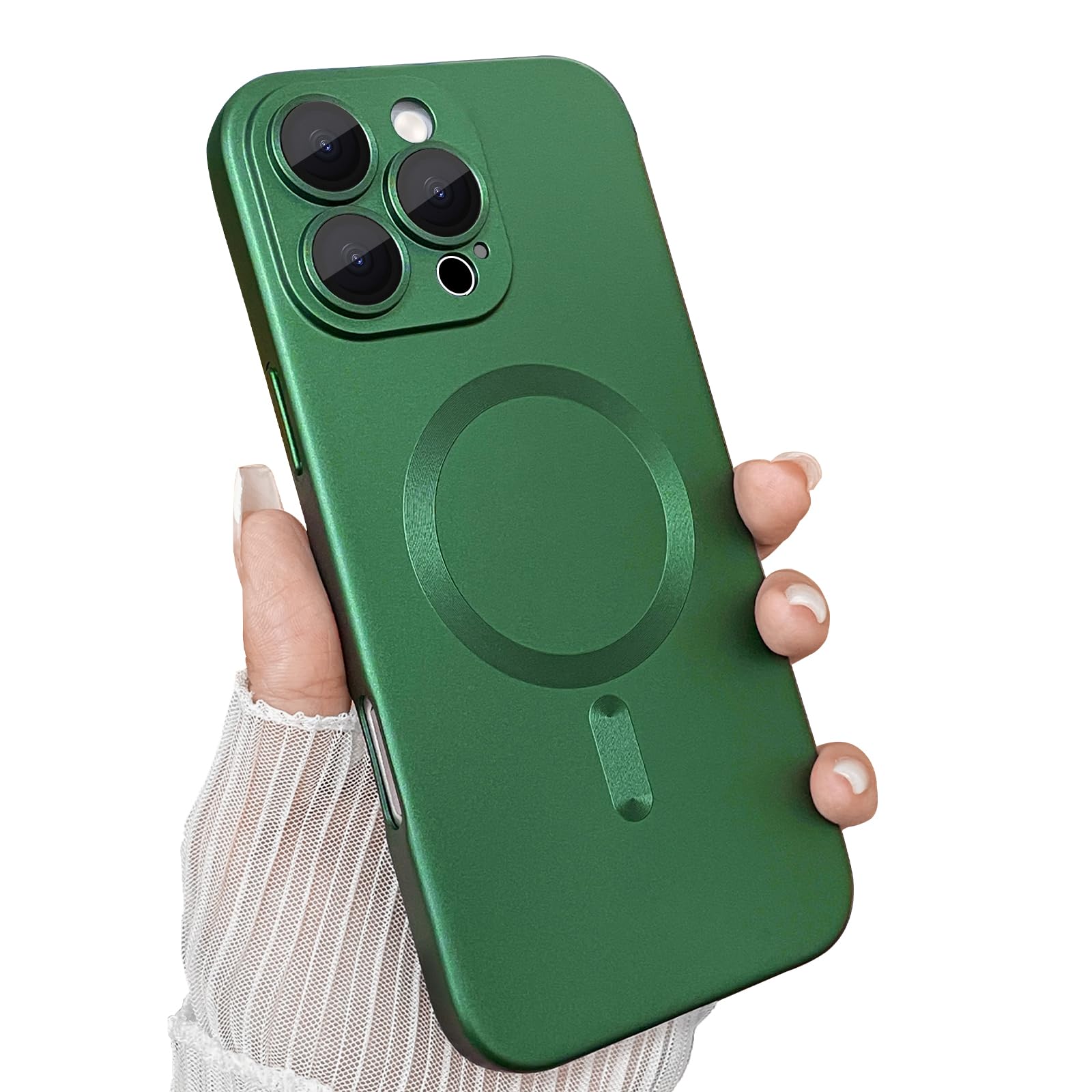 ankofave Magnetic for iPhone 16 Pro Max Case, with Camera Lens Protector, Compat