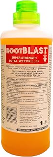 Rootblast | Super Strength Concentrated Total Weed Killer - Glyphosate for Effective Weed Control - Kills Weeds down to the their roots (1 x 1L), Packaging May Vary