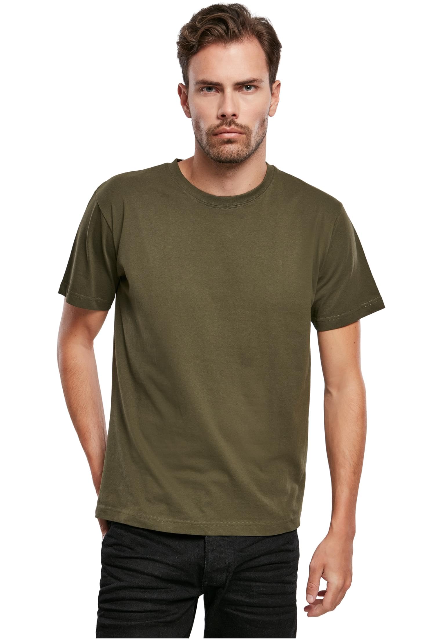 Brandit Men's Premium T-Shirt Short Sleeve Forest Camouflage