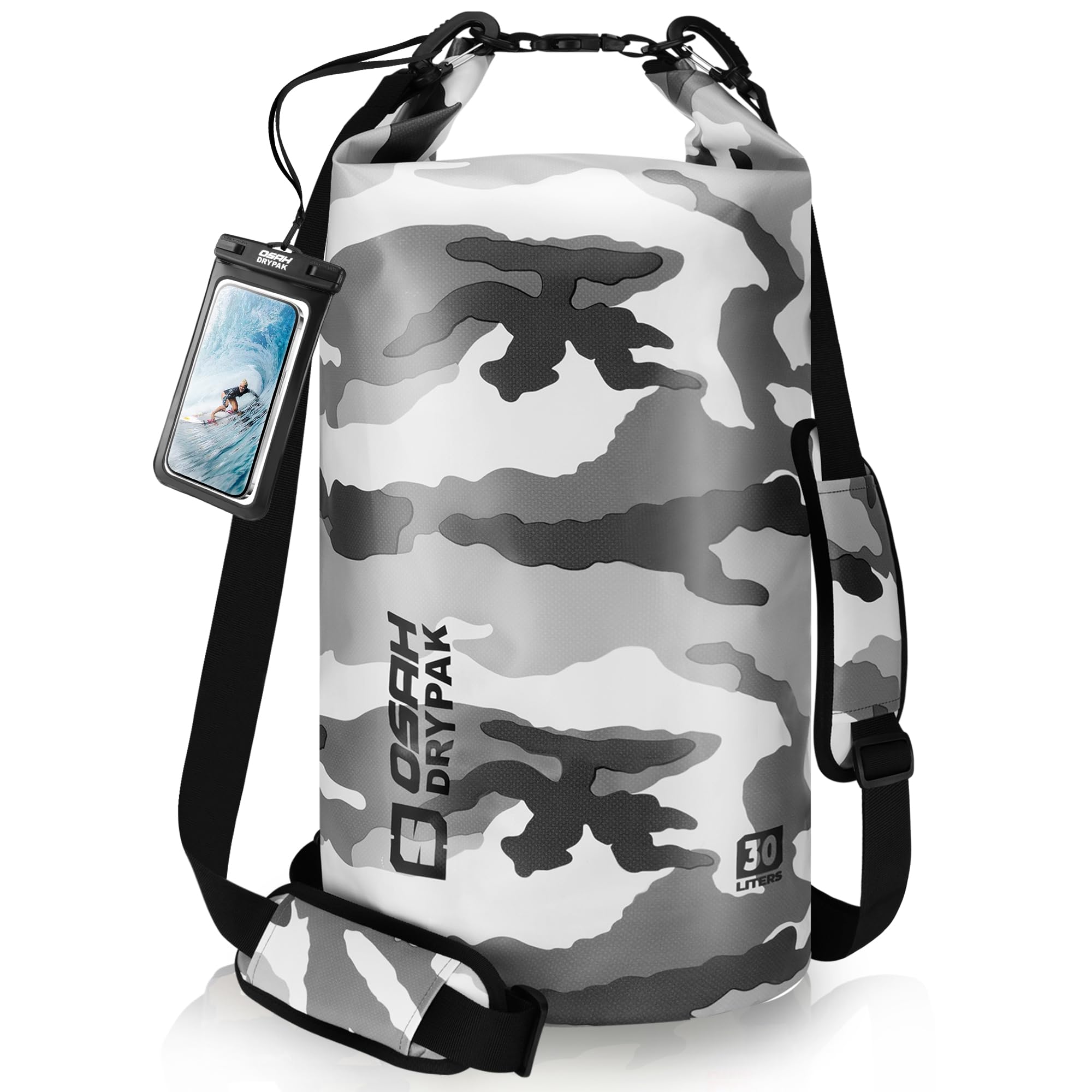 OSAH DRYPAK Waterproof Waterproof Bag 5L/10L/20L/30L/40L Dry Bag with Adjustable