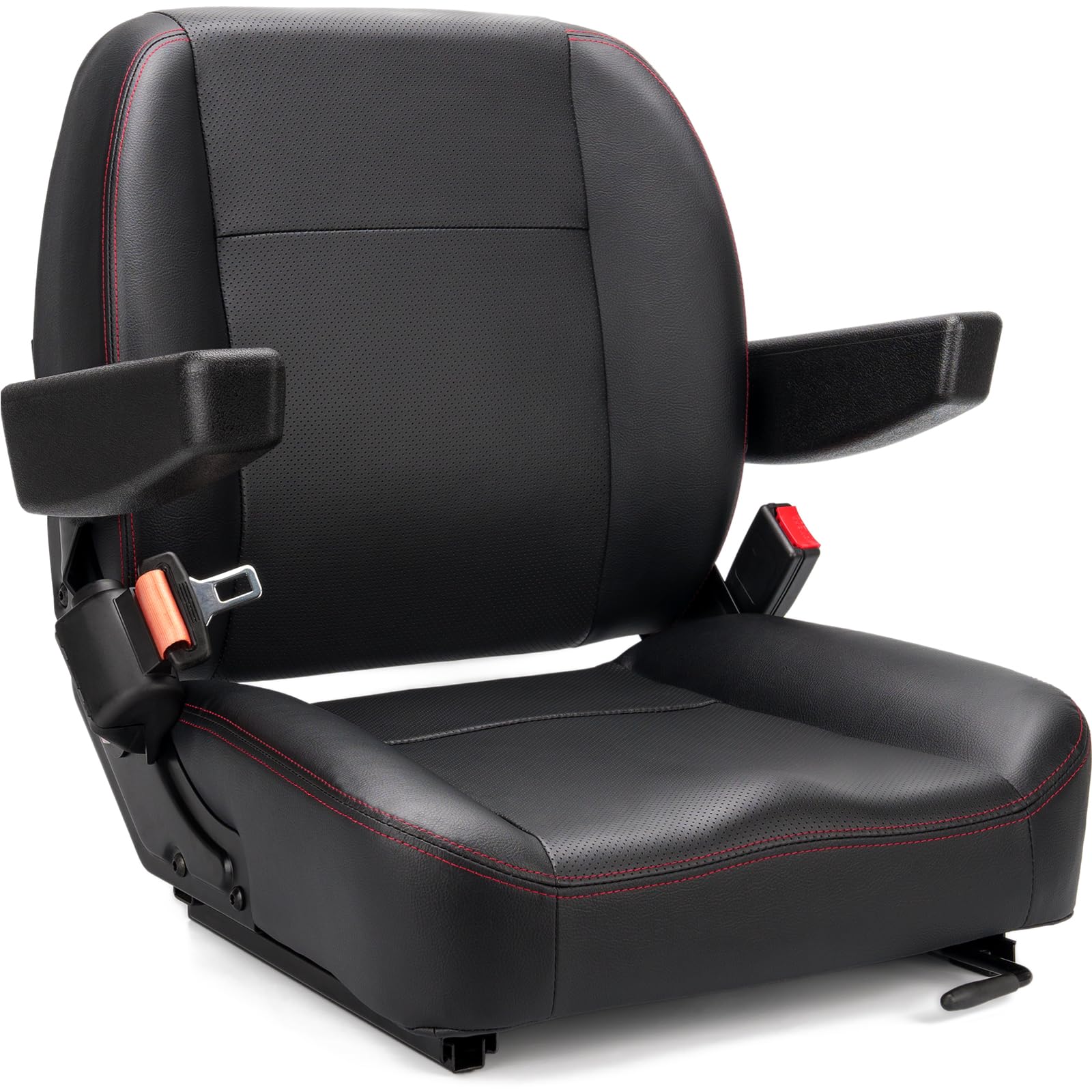 SEATIN Universal Forklift Seat,Tractor Seat,with Micro Switch,Armrest and Safety